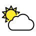 sun behind cloud